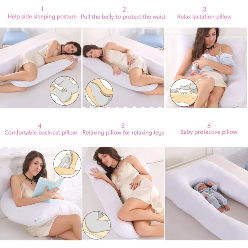 PANGDUBE Pregnancy Pillow - 130x70cm Maternity Sleeping and Nursing Pillow for Pregnant Women, Ideal Breastfeeding Cushion and Support for Expecting Mothers c9f98b-b7.myshopify.com