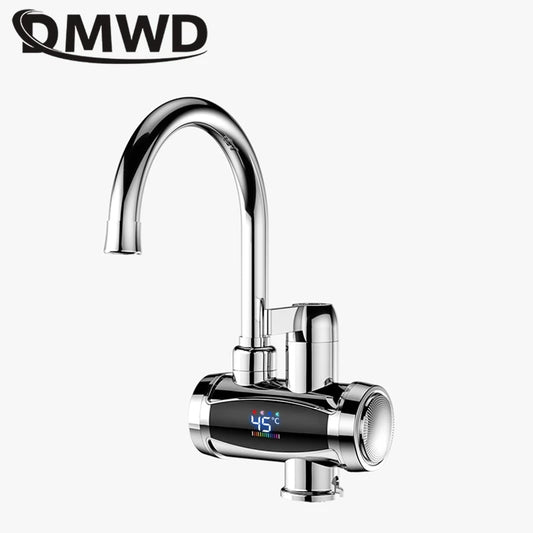 DMWD Household Electric Instant Heating Faucet Hot cold Dual-use Tankless Water Quickly Heating Tap LED Display Kitchen 3300W c9f98b-b7.myshopify.com