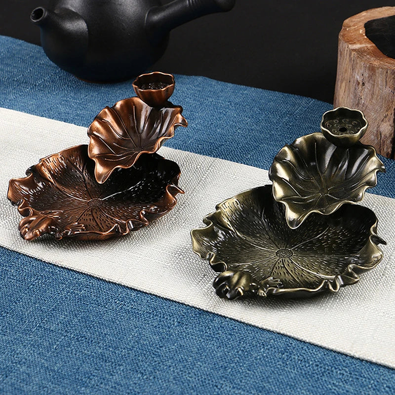 Backflow Incense Holder Leaf Incense Burner Home Decor Aromatherapy Ornament Incense Stick with Backflow Incense Stick c9f98b-b7.myshopify.com