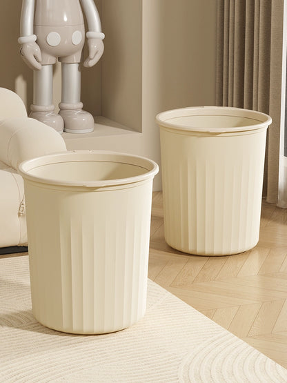 Trash Can For Home Thickened and Large-Capacity Living Room and Kitchen Bedroom Bathroom Student Dormitory without Cover with Pressing Ring Wastebasket c9f98b-b7.myshopify.com