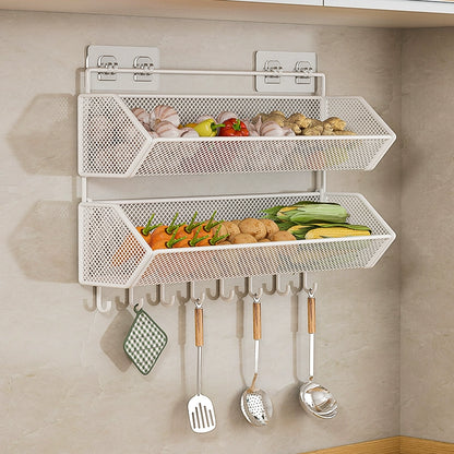 Punch-Free Onion, Ginger and Garlic Storage Basket Hanging Rack Kitchen c9f98b-b7.myshopify.com