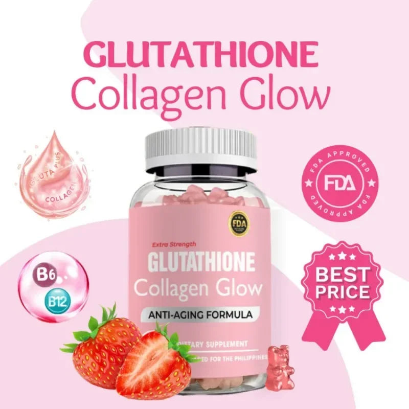 60pcs Glutathione Whitening, Collagen, Glowing, Anti-aging, Skincare, Shaping, Remove Melanin Antioxidant c9f98b-b7.myshopify.com