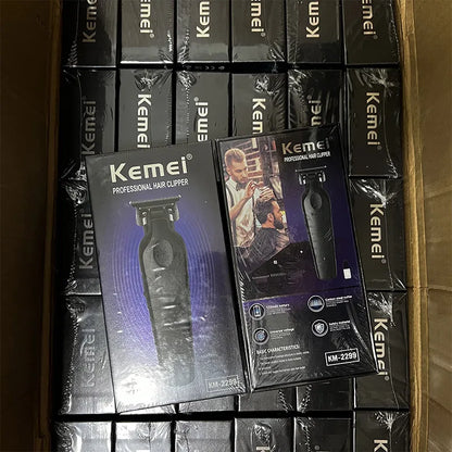 Kemei 2299 Barber Cordless Hair Trimmer 0mm Zero Gapped Carving Clipper Detailer Professional Electric Finish Cutting Machine c9f98b-b7.myshopify.com