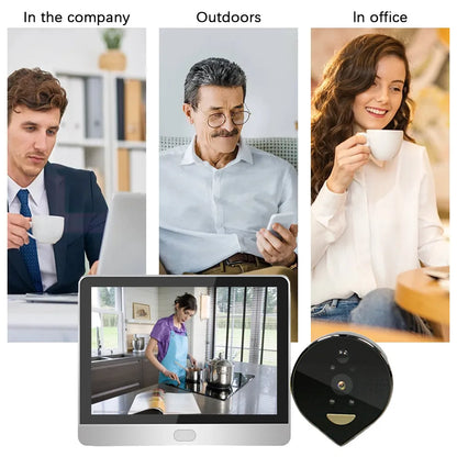 3MP Smart Life Tuya 1080P WiFi Door Bell Eye Peephole Camera c9f98b-b7.myshopify.com