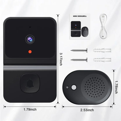 MIJIA Wireless WiFi Doorbell with HD Camera, Night Vision, Video Intercom, and Voice Change for Home Monitoring c9f98b-b7.myshopify.com