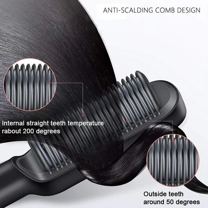 3-in-1 Straightening Comb Heated Hair Brush,Hair Straightener Brush Negative Ion Styling Comb Hair Styling Tool c9f98b-b7.myshopify.com