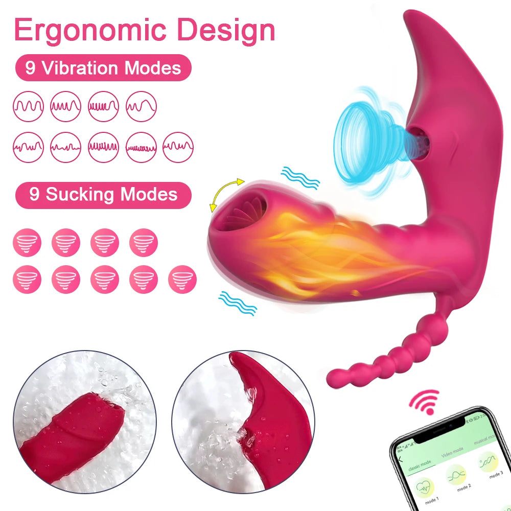 3-in-1 Bluetooth APP Dildo Vibrator – Female Masturbator with Vacuum Clitoral and Vagina Sucking Stimulator – Adult Sex Toy for Women and Couples c9f98b-b7.myshopify.com