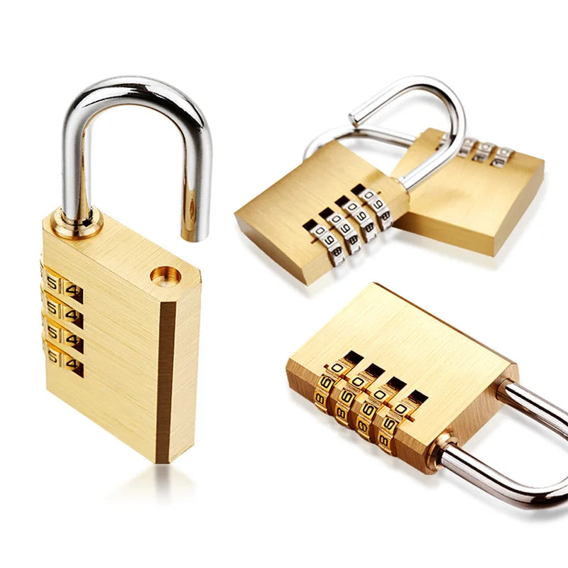 High Quality Password Lock for Door Solid Brass Cadeado Digital Combination Padlock Gym Outdoor Locker Copper Stainless Steel c9f98b-b7.myshopify.com