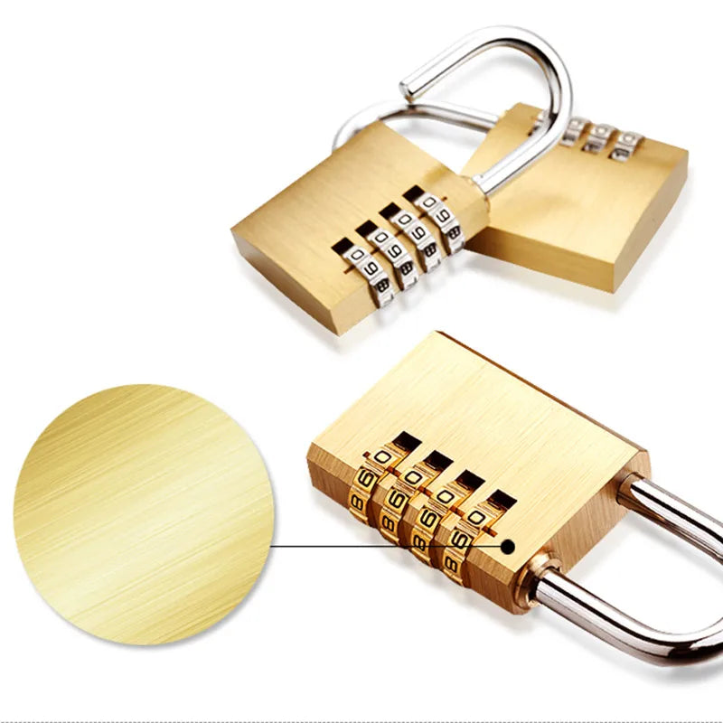 High Quality Password Lock for Door Solid Brass Cadeado Digital Combination Padlock Gym Outdoor Locker Copper Stainless Steel c9f98b-b7.myshopify.com