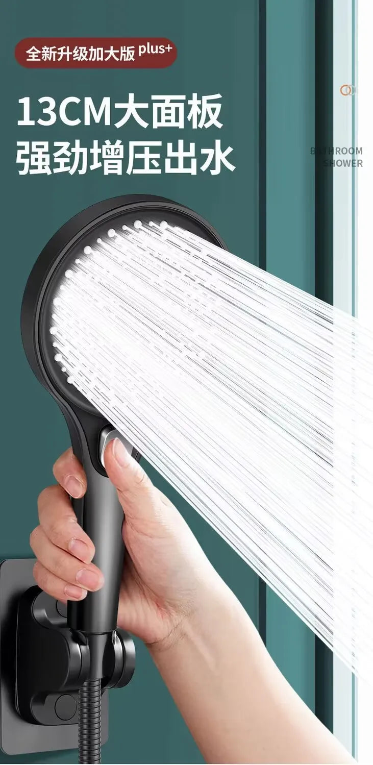 13CM Big Panel Large Flow Shower Head 3 Modes Adjustable High Pressure Water-saving Shower Mixer Nozzles Bathroom Accessories c9f98b-b7.myshopify.com