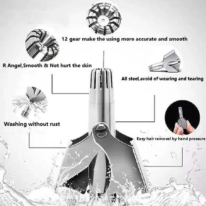 Nose Hair Trimmer For Men And Women With No Noise Washable Manual Nasal Hair Trimmer триммер для носа aparador de pêlos do nariz c9f98b-b7.myshopify.com