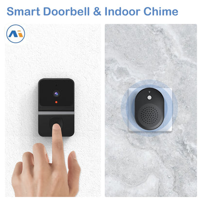 Smart WiFi Video Doorbell Wireless Phone Two Way Intercom System Door Viewer IR Vision HD Security Door Bell Camera Monitor Door c9f98b-b7.myshopify.com