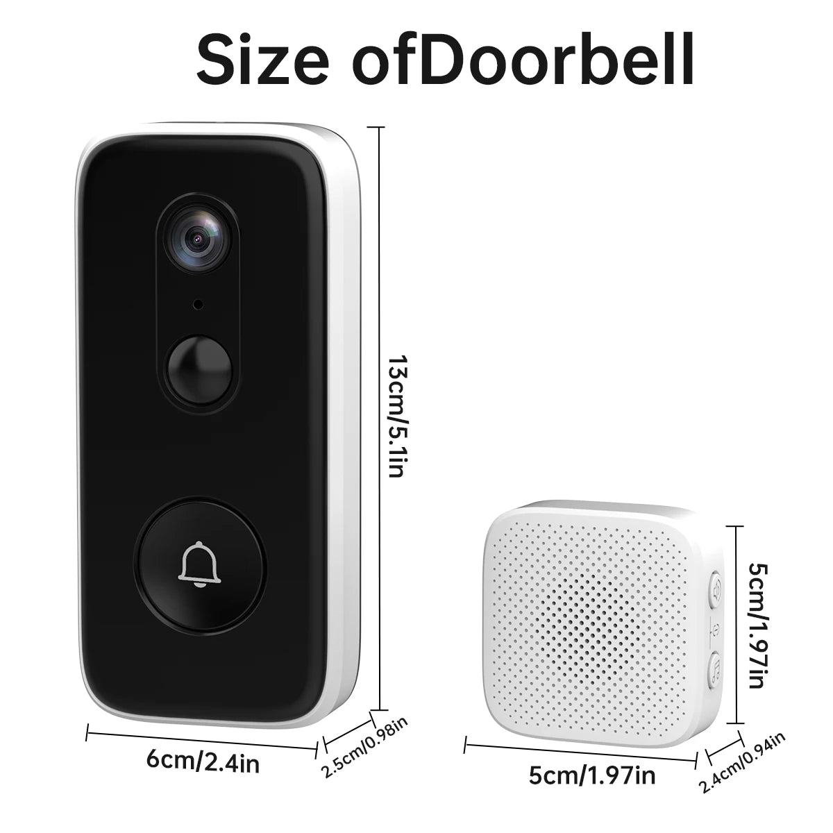 JOOAN Intelligent WiFi Doorbell With Camera Smart Home 3MP WiFi Video Doorbell Outdoor Battery Powered Security Video Intercom c9f98b-b7.myshopify.com