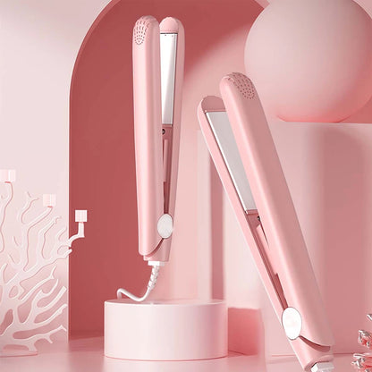 Pink Ceramic Flat Iron Hair Straightener For Smooth Finish Ceramic Floating Plates Quick Heat Up Pro Salon Curler Hair Wand c9f98b-b7.myshopify.com