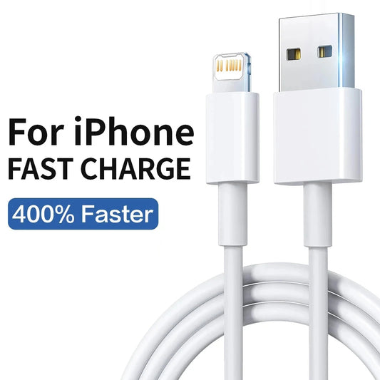 USB Cable For iPhone 14 13 12 11 Pro Max Mini 6 7 8 Plus XS X XR SE iPad 20W Phone Data Sync Fast Charging Wire Cord 0.25M 1M 2M c9f98b-b7.myshopify.com