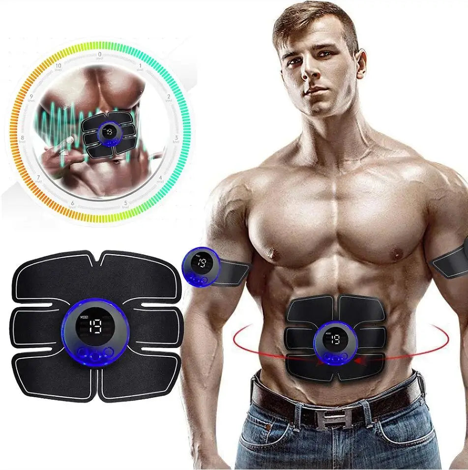 EMS Abdominal Muscle Stimulator Fitness ABS Arm Training Patches Muscle Exercise Instrument USB Charging Home Men c9f98b-b7.myshopify.com