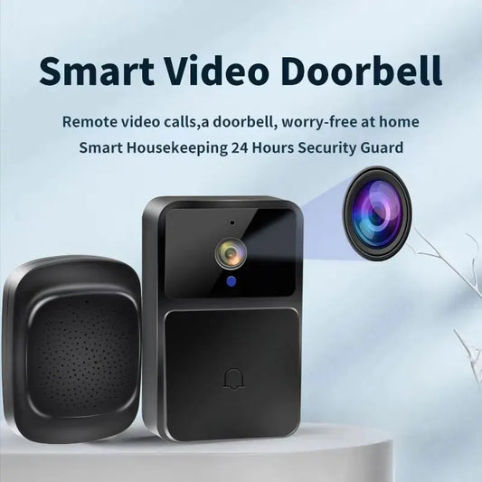 WIFI Video Doorbell Camera with Night Vision, HD Wireless Smart Home Security, and Two-Way Intercom c9f98b-b7.myshopify.com