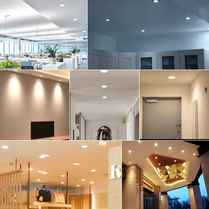 Spot LED Downlight Ceiling AC 220V 240V 7W 9W 12W 15W 18W Spotlight Cold Warm White Round Recessed Lamp LED Spot Light Lighting c9f98b-b7.myshopify.com