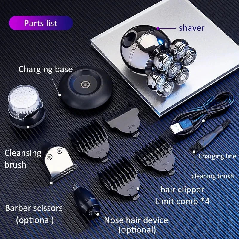 Electric Shaver 7D Floating Cutter Head Base Charging Portable Men Beard Trimmer Clipper Skull Shaver Waterproof Shaving c9f98b-b7.myshopify.com