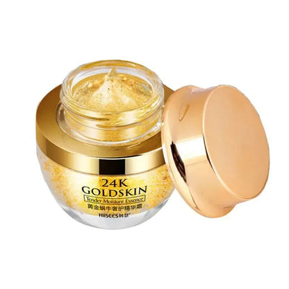 24K Golden Snail Collagen Cream Moisturizing and Skincare Essential Oil Control Facial Serum Non-Irritating, 1 Piece c9f98b-b7.myshopify.com