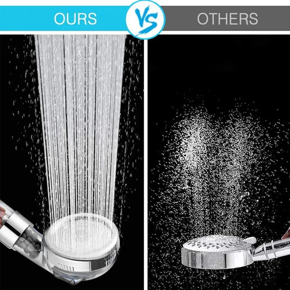 New 3 Functions High Pressure SPA Shower Head Water Saving Handheld Rainfall Bathroom Accessories Anion Filter Shower c9f98b-b7.myshopify.com