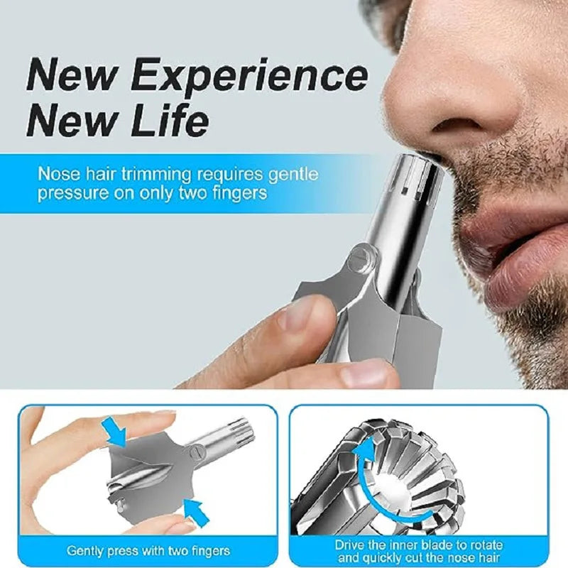 Nose Hair Trimmer For Men And Women With No Noise Washable Manual Nasal Hair Trimmer триммер для носа aparador de pêlos do nariz c9f98b-b7.myshopify.com