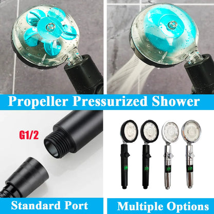 LED Digital Temperature Display Shower Head Temperature Control Colorful Fan Spray Nozzle High Pressure Rainfall Bathroom Shower c9f98b-b7.myshopify.com