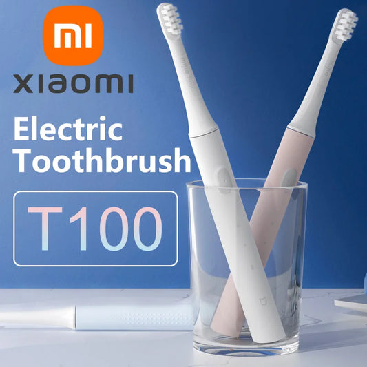 XIAOMI Mijia T100 Sonic Electric Toothbrush Mi Smart Waterproof Tooth Head Brush IPX7 Rechargeable USB for Teeth Brush Whitening c9f98b-b7.myshopify.com