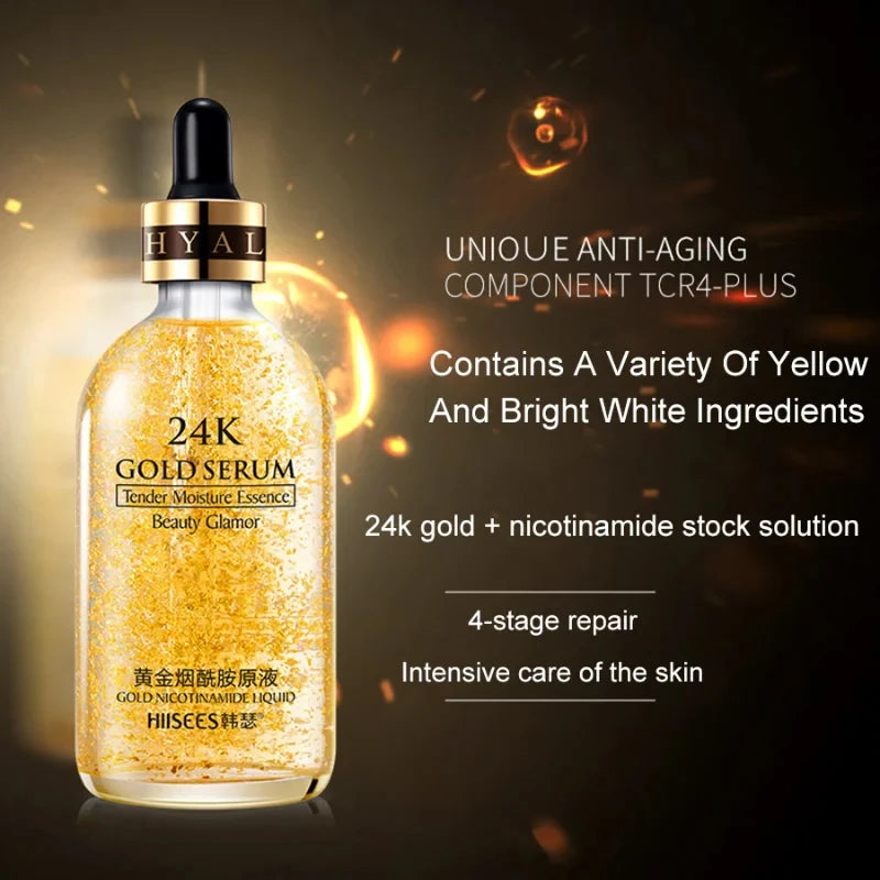 24K Gold Hyaluronic Acid Serum - Anti-Wrinkle, Anti-Aging, Brightening & Moisturizing Facial Essence for Skincare c9f98b-b7.myshopify.com