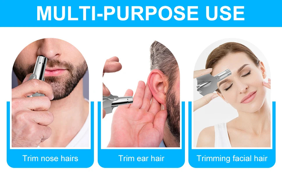 Nose Hair Trimmer For Men And Women With No Noise Washable Manual Nasal Hair Trimmer триммер для носа aparador de pêlos do nariz c9f98b-b7.myshopify.com