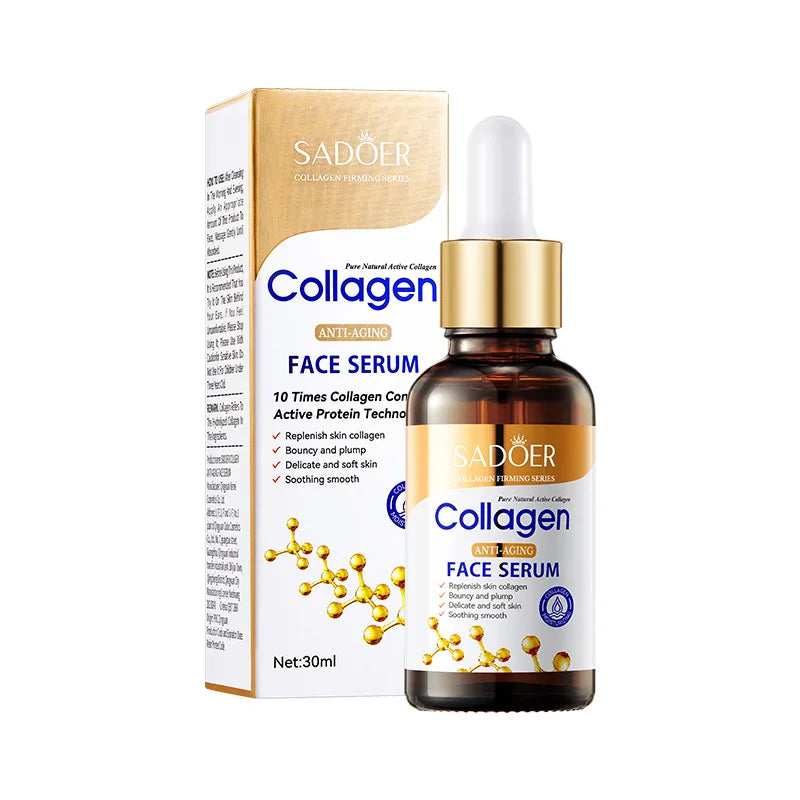 SADOER Collagen Serum skincare Facial Essence Liquid Firming Moisturizing Soothing Nourishing Face Serum Skin Care c9f98b-b7.myshopify.com