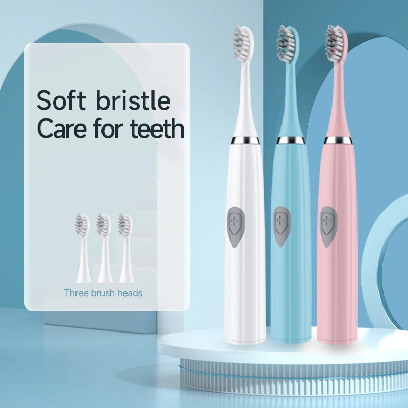 Electric Toothbrush for Adults Soft DuPont Bristle Portable Battery Endurance IPX6 Waterproof Intelligent Effective Oral Care c9f98b-b7.myshopify.com