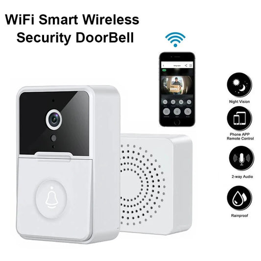 JETTING Wireless Video Doorbell with HD Camera, 2-Way Audio, Night Vision, Motion Detection, and Door Chime c9f98b-b7.myshopify.com