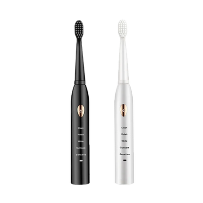 Jianpai Adult Black White Classic Acoustic Electric Toothbrush Adult 5-gear Mode USB Charging IPX7 Waterproof Acoustic Electric c9f98b-b7.myshopify.com