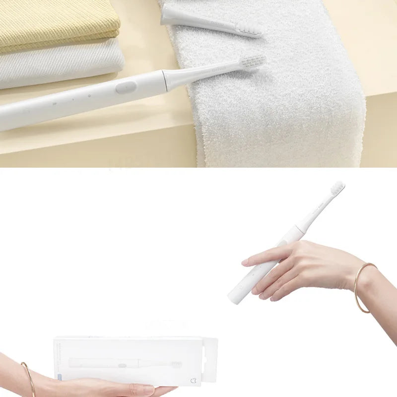 XIAOMI Mijia T100 Sonic Electric Toothbrush Mi Smart Waterproof Tooth Head Brush IPX7 Rechargeable USB for Teeth Brush Whitening c9f98b-b7.myshopify.com