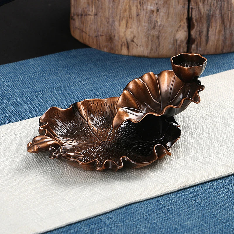 Backflow Incense Holder Leaf Incense Burner Home Decor Aromatherapy Ornament Incense Stick with Backflow Incense Stick c9f98b-b7.myshopify.com