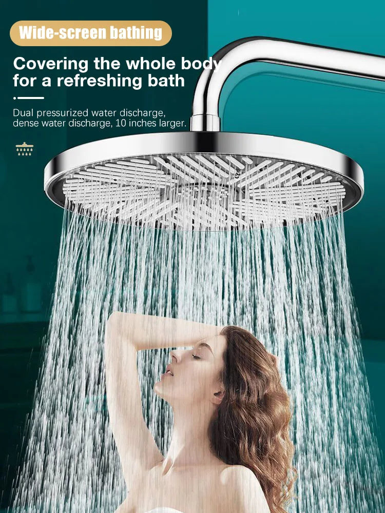 10inch Big Panel Rainfall Shower Head,High Pressure Shower Head,Water Saving,Top Rain Shower Faucet Bathroom Accessories c9f98b-b7.myshopify.com