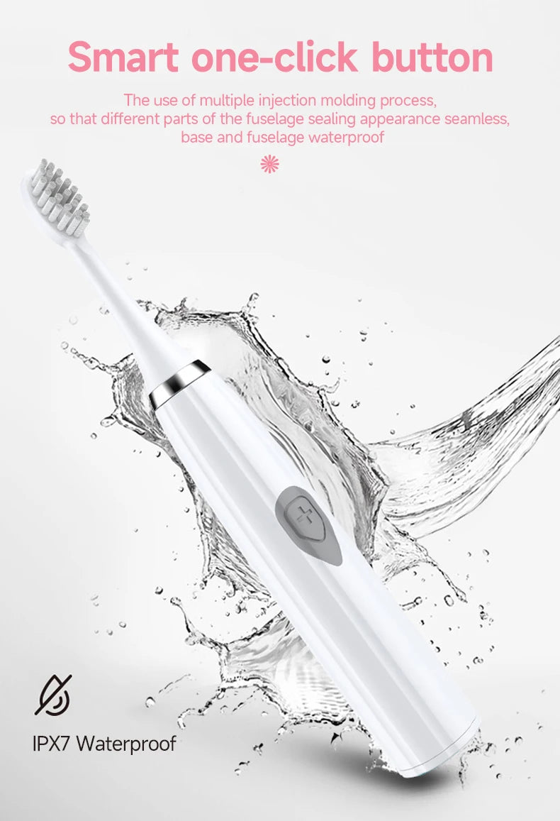 Electric Toothbrush for Adults Soft DuPont Bristle Portable Battery Endurance IPX6 Waterproof Intelligent Effective Oral Care c9f98b-b7.myshopify.com