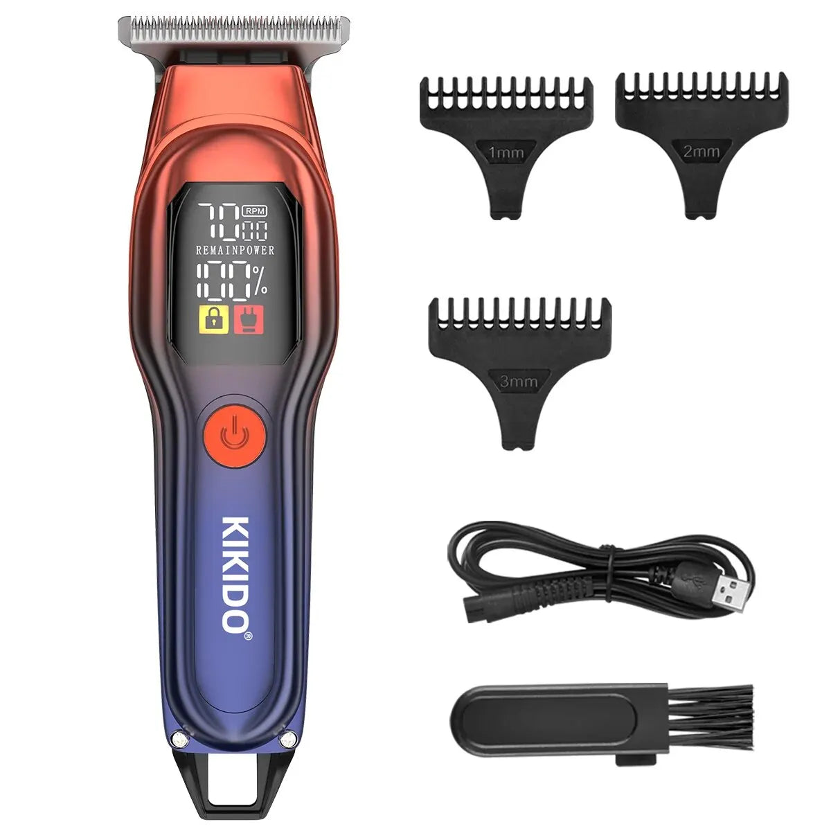 KIKIDO KK-A2 Rechargeable Professional Hair Clippers,Low Noise Hair Clippers with Auxiliary Light Hair Trimmer Kit c9f98b-b7.myshopify.com