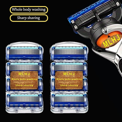 New five-layer Razor Blades Replacement Vintage Wet Safety Skin Protection Classic Razor for Men's Shavers Shaving &Womens Hair c9f98b-b7.myshopify.com