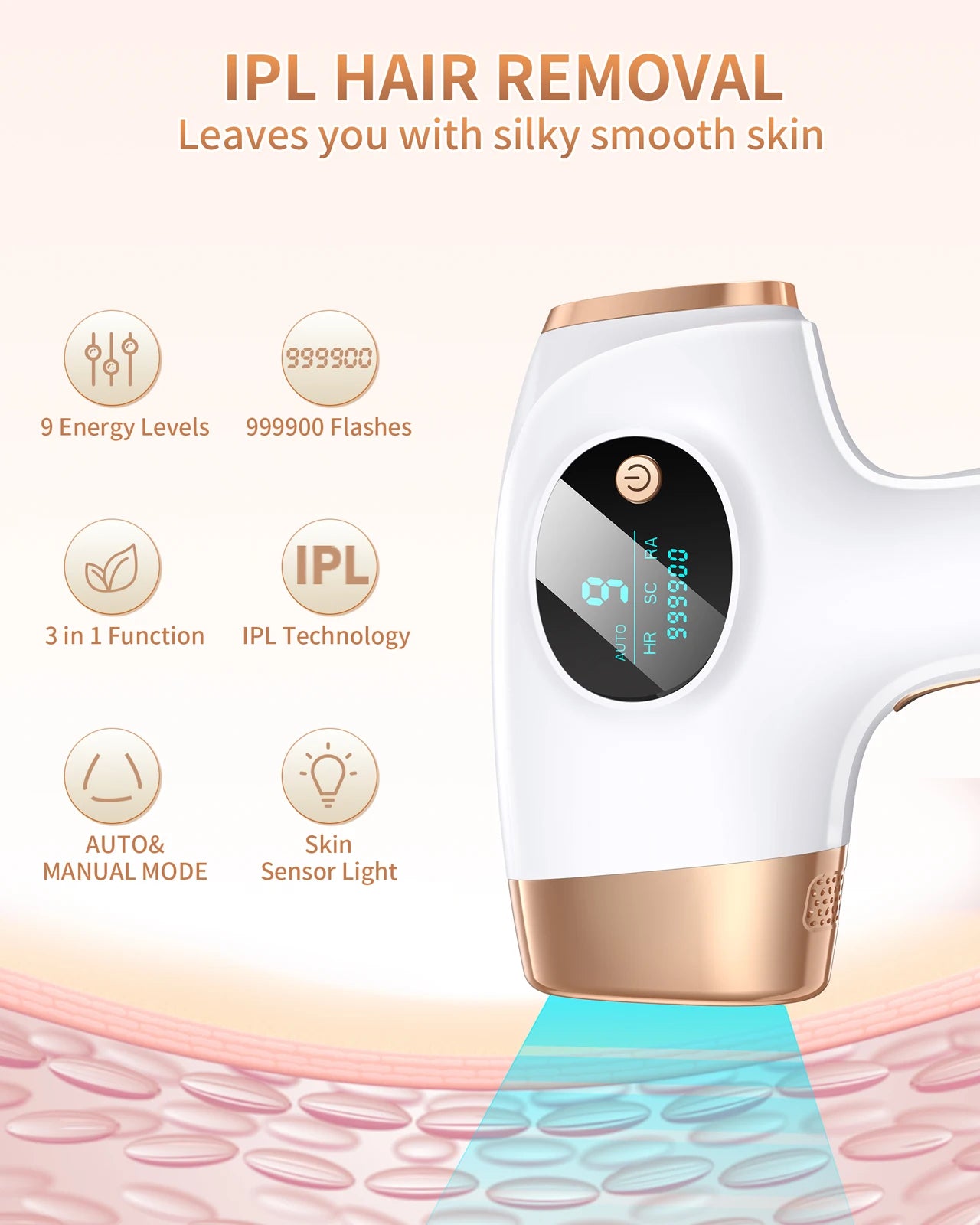 Hair Removal Laser by JOOYEE - 999,999 Flashes - 3-in-1 Permanent Painless Epilator c9f98b-b7.myshopify.com