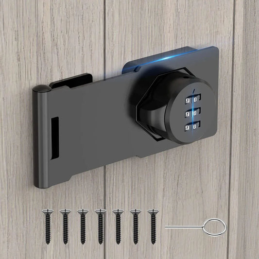 Household Cabinet Password Hasp Locks Cabinet Door Combination Lock Door Security Slide Latch Lock for Small Doors Cabinets Door c9f98b-b7.myshopify.com