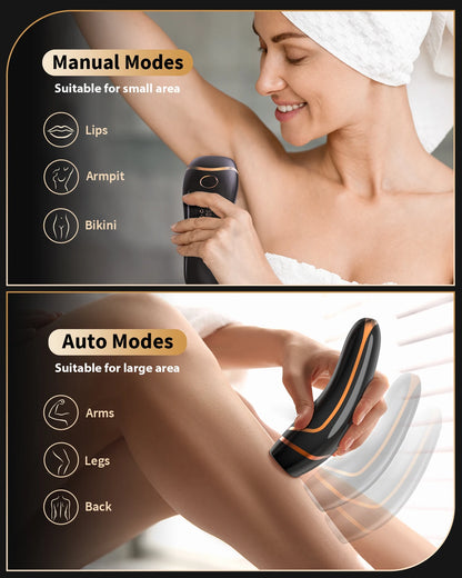 Laser Hair Removal IPL Device 999,900 Flashes Permanent Epilator for Facial Legs Arms Bikini Line for Women Men Home Treament c9f98b-b7.myshopify.com