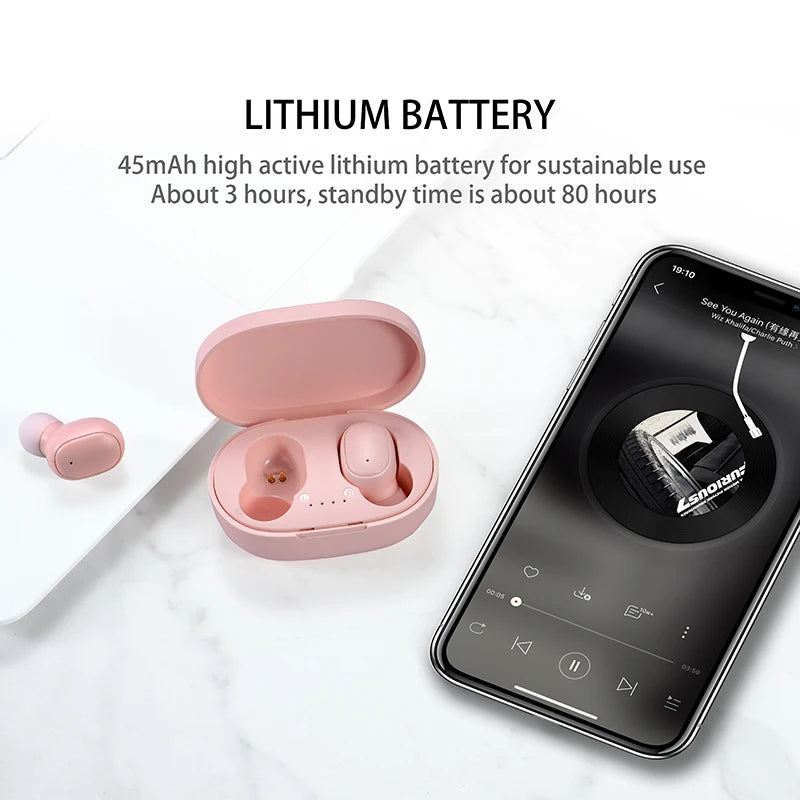 Original A6S TWS Headset Wireless Earphones Bluetooth Headphones Sport Stereo Fone Bluetooth Earbuds for Xiaomi Huawei iPhone c9f98b-b7.myshopify.com