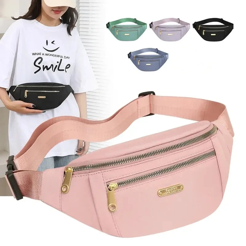 Women Waist Bag Fanny Pack Zipper Chest Bag Female Banana Bag Money Pouch Travel Shoulder Purse Belly Pocket Hip Bum Bag c9f98b-b7.myshopify.com