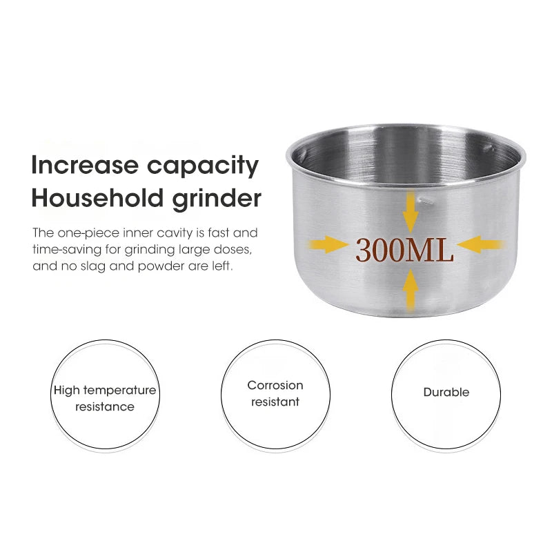 Mini Electric Grinder Household 300ml Ultrafine Baby Food Pulverizer Coffee Grinder Spice Pepper Grinder Grain Mill 2/4 Blades c9f98b-b7.myshopify.com