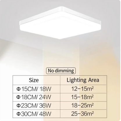 Square LED Ceiling Light Bedroom 48W 36W 24W 18W LED Ceiling Lamp Office Kitchen Modern Home Decoration Indoor Light Fixture c9f98b-b7.myshopify.com