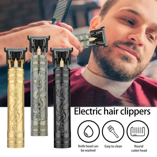 Vintage T9 Electric Hair Cutting Machine Hair Clipper Professional Men Shaver Rechargeable Barber Trimmer for Men Dragon Buddha c9f98b-b7.myshopify.com