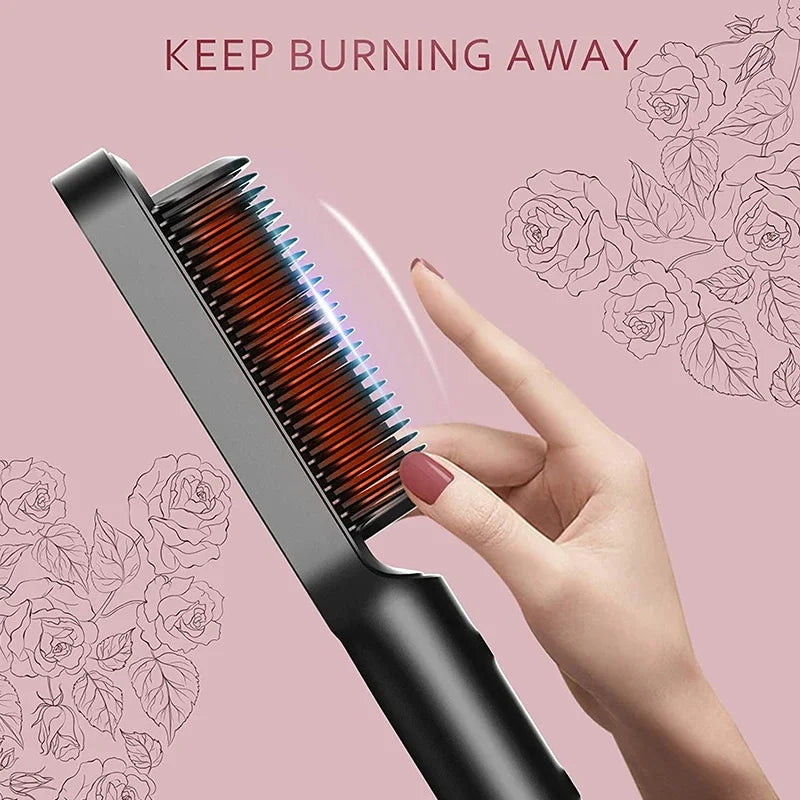 3-in-1 Straightening Comb Heated Hair Brush,Hair Straightener Brush Negative Ion Styling Comb Hair Styling Tool c9f98b-b7.myshopify.com