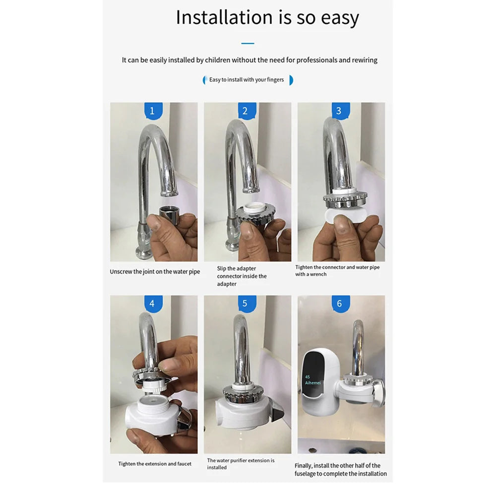 3000W Mini Electric Instant Water Heater - 220V/110V Tankless Heating Faucet with Digital Display for Kitchen &amp; Bathroom c9f98b-b7.myshopify.com